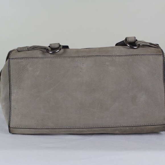 Rebecca Minkoff, Leather Paige Whipstitch Nubuck Satchel Bag - Picture 5 of 14